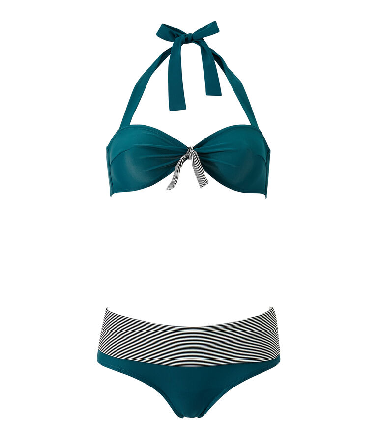 Women's two-piece swimsuit Rivage green