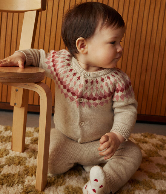 Babies' 2-piece knitwear set AVALANCHE pink/ROSEWOOD