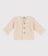 Babies' Moss Stitch Cotton Cardigan