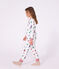 Children's Christmas print fleece pyjamas white/multicolor