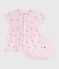 Babies' flower-printed cotton dress with matching bloomers BARELY pink/MULTICO