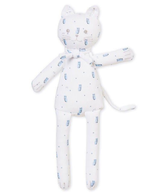 Cat comforter in print jersey MARSHMALLOW white/MULTICO white