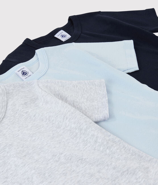 Boys' Short-Sleeved Plain Organic Cotton T-shirts - 2-Pack variante 1
