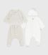 Babies' plain velour gift set