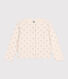 Girls' rib knit print cardigan
