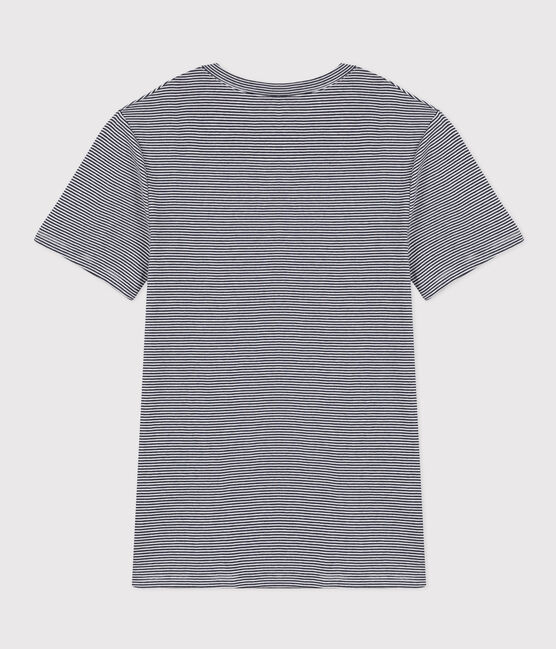 Women's Iconic Cotton Round Neck T-Shirt SMOKING blue/MARSHMALLOW white