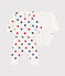Babies' cotton three-piece outfit MARSHMALLOW white/MULTICO white