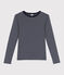 Women's Iconic striped cotton T-Shirt blue/white