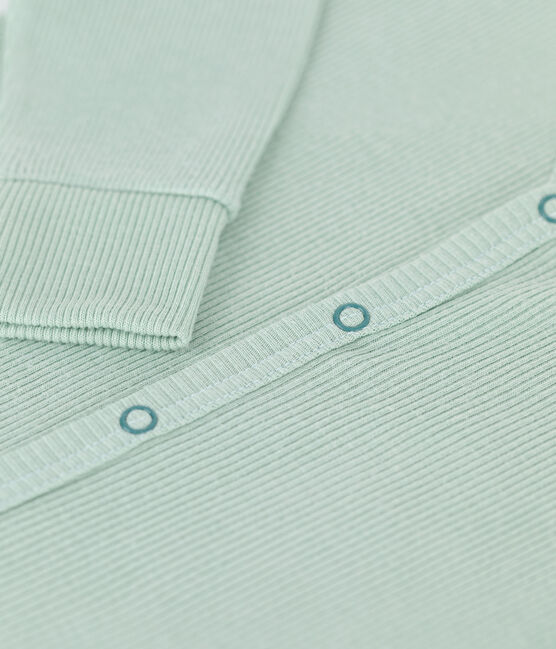 Babies' Footless Cotton and Lyocell Sleepsuit HERBIER green
