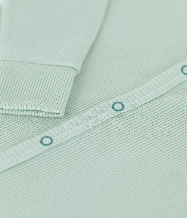 Babies' Footless Cotton and Lyocell Sleepsuit green