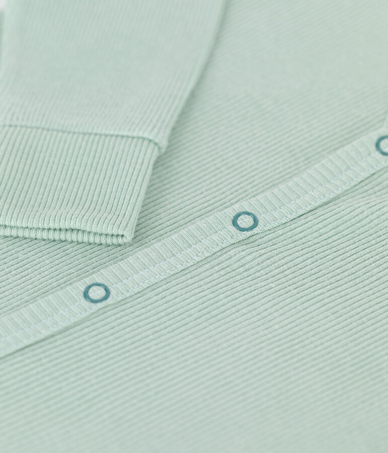 Babies' Footless Cotton and Lyocell Sleepsuit green