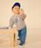 Babies' Cotton Cap SMOKING blue/MULTICO white