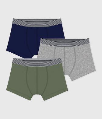 Pack of children's plain cotton boxers