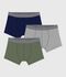 Pack of children's plain cotton boxers multicolor