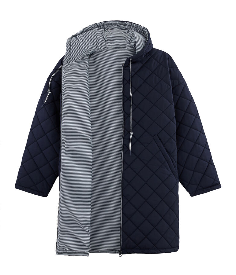 Unisex Warm Long Windbreaker blue