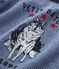 Boy's wolf motif pyjamas SURF blue/MAJOR blue/ECUME