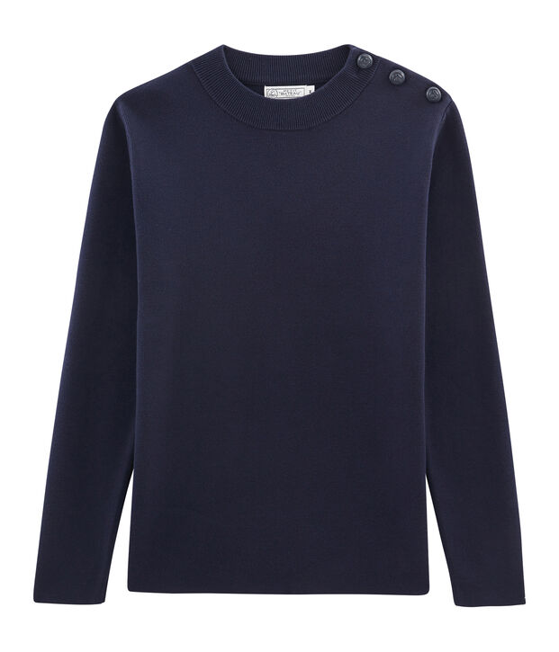 Men's Plain Sailor Pullover SMOKING