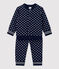 Babies' Fleece Tracksuit SMOKING blue/MARSHMALLOW white