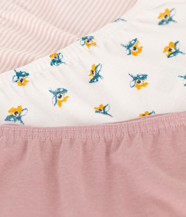 Girls' Floral Cotton Hipsters - 3-Pack multicolor