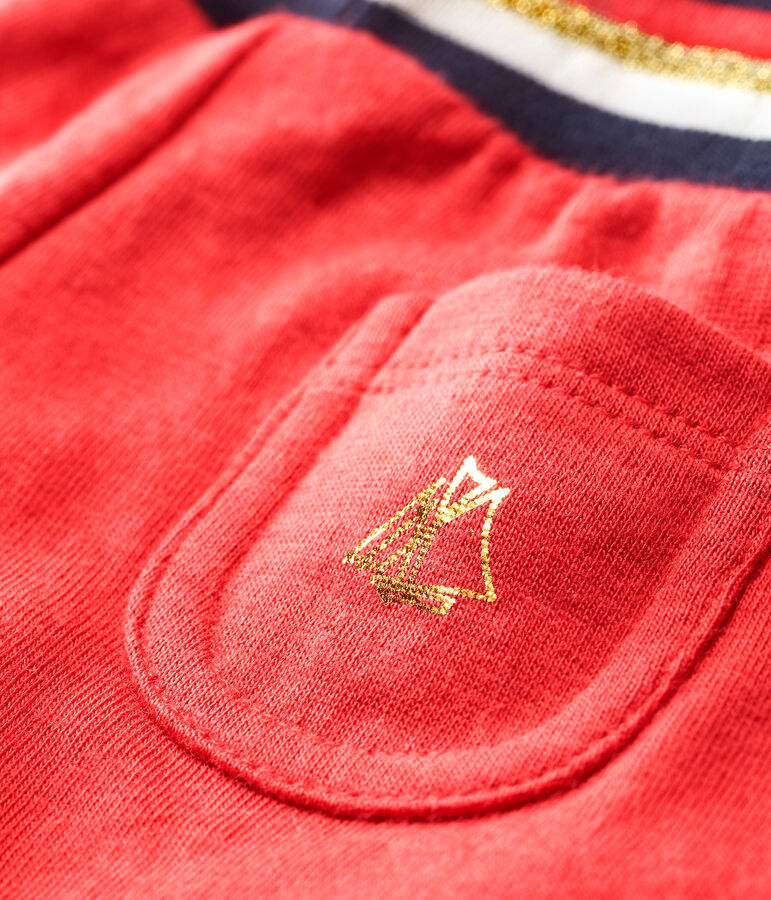 Baby Girls' Tube Knit Trousers red