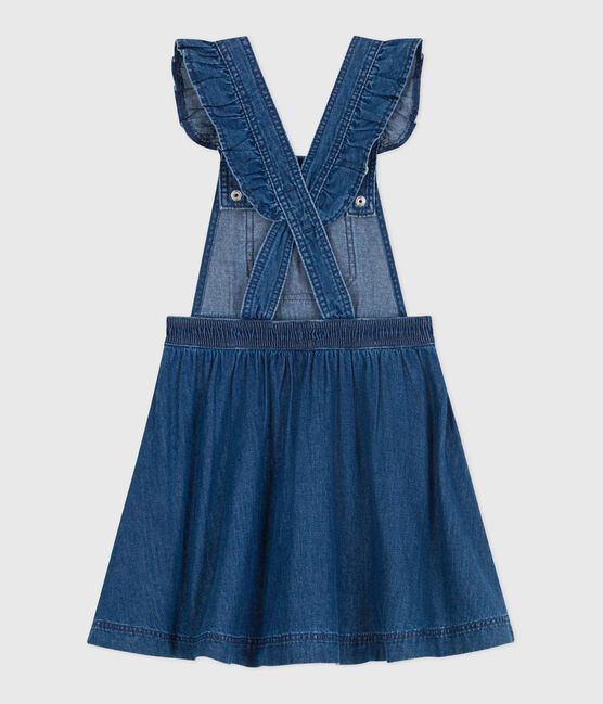 Children's denim pinafore dress DENIM MOYEN blue