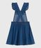 Children's denim pinafore dress DENIM MOYEN blue