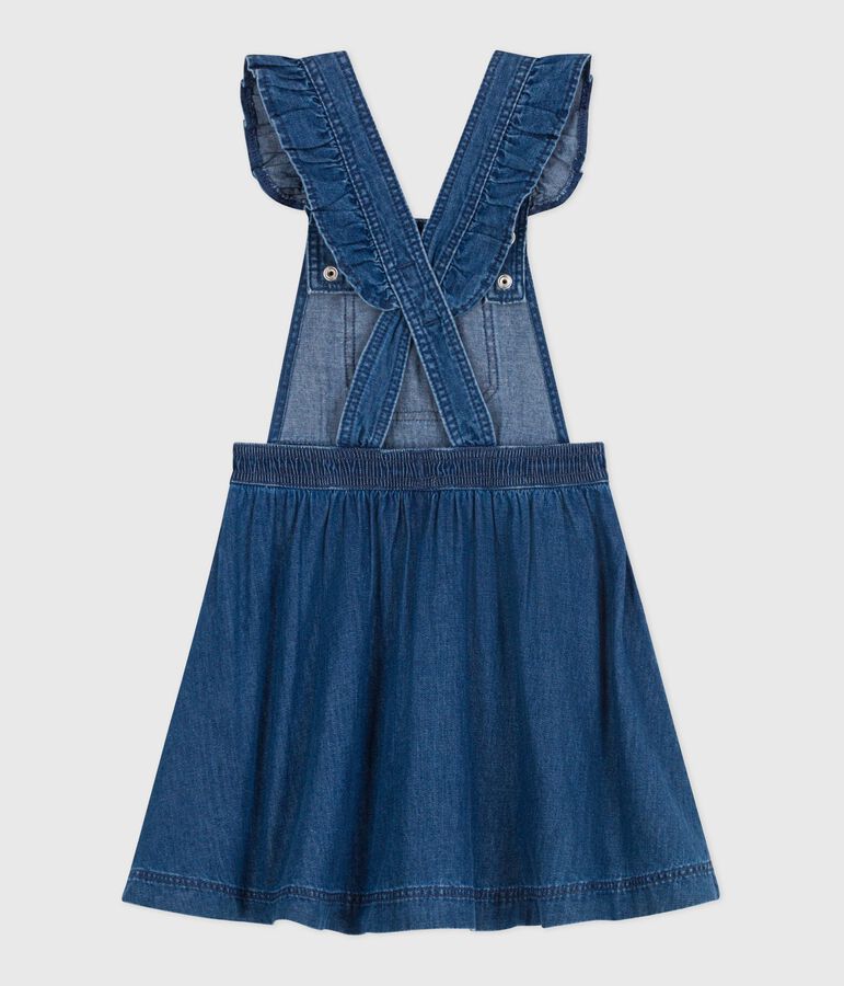 Children's denim pinafore dress blue