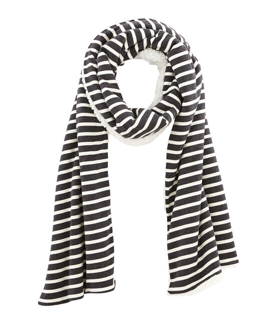 Women's Reversible Scarf CITY black/COQUILLE beige