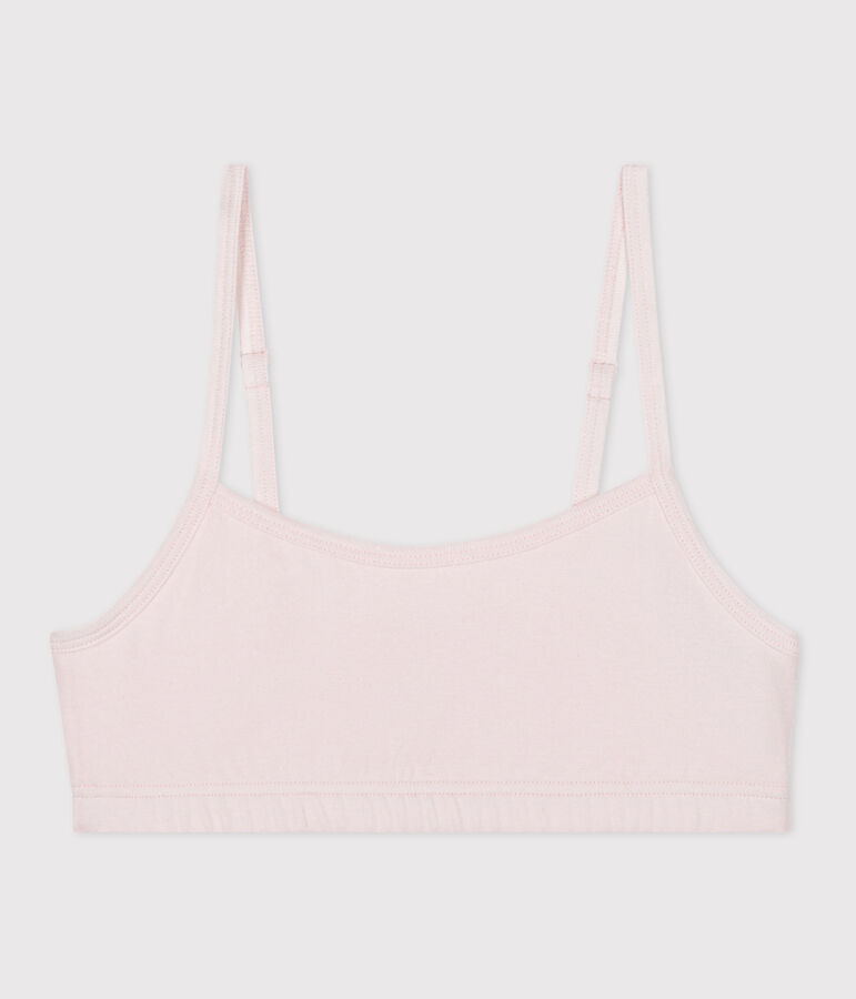 Women's cotton and elastane bra top pink