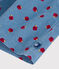 Babies' long-sleeved apple-print corduroy dress ADRIATIC blue/MULTICO