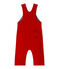 Baby boy's fleece overalls TERKUIT red