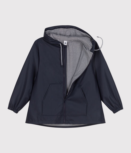 Women's hooded raincoat SMOKING blue