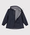 Women's hooded raincoat SMOKING blue