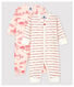 Baby Girls' Footless Cotton Sleepsuit - 2-Pack