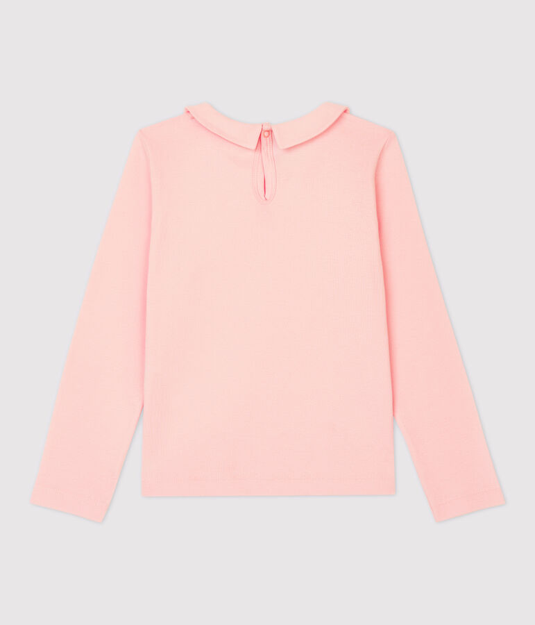 Girls' Long-Sleeved Cotton T-Shirt pink