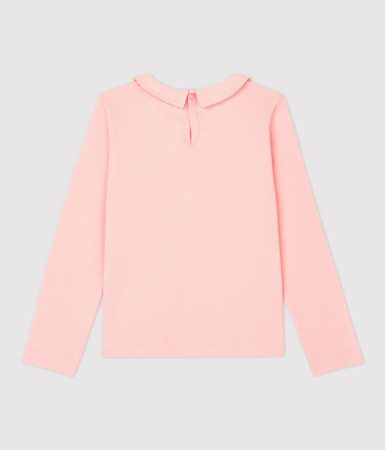 Girls' Long-Sleeved Cotton T-Shirt MINOIS pink