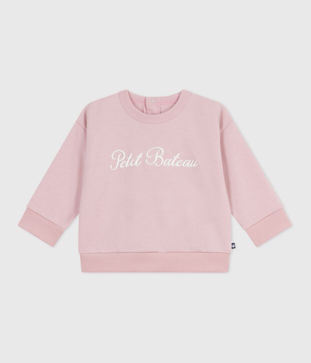 Babies' Petit Bateau embroidered cotton sweatshirt JOLI
