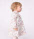 Babies' long sleeved floral-print cotton dress