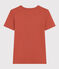 Women's Iconic Cotton Round Neck T-Shirt FAMEUX brown