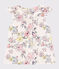 Girls' Short-Sleeved Poplin Blouse MARSHMALLOW white/MULTICO white