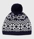 Babies' woollen jacquard beanie hat