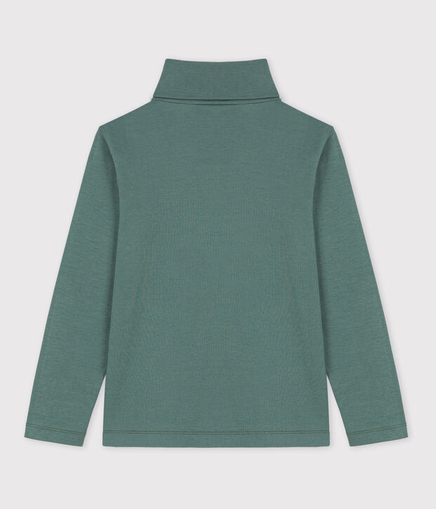 Unisex Children's Cotton Polo Neck green