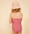 Girls' Stripy One-Piece Swimsuit SALINE /DELHI