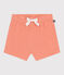 Babies' cotton terry shorts ABRICOT orange