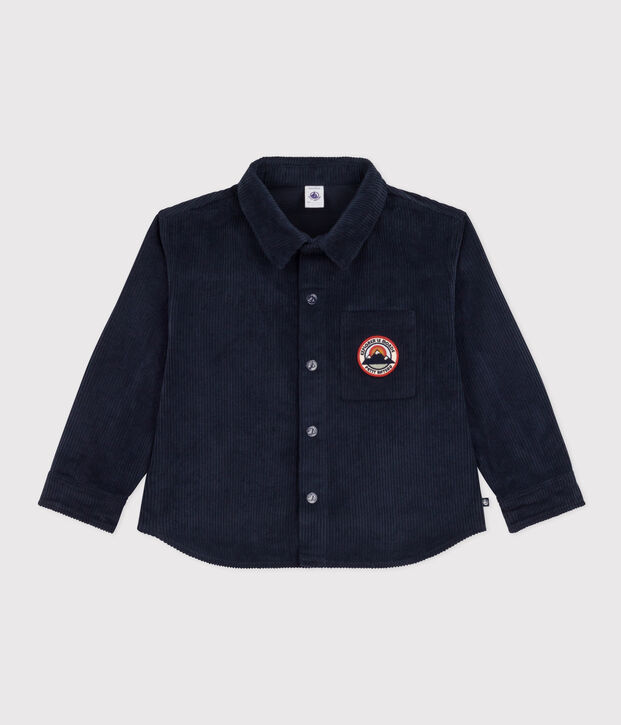 Boys' chunky-rib corduroy overshirt SMOKING