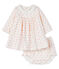 Baby girls' clothing - 2-piece set MARSHMALLOW white/GRETEL pink