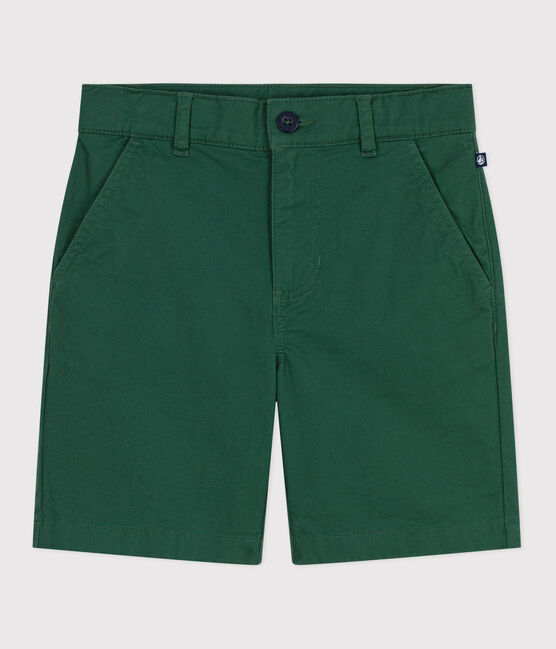 Children's plain cotton twill Bermuda shorts WILLOW