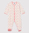 Babies' Floral Velour Sleepsuit MARSHMALLOW white/MULTICO white