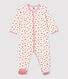 Babies' Floral Velour Sleepsuit