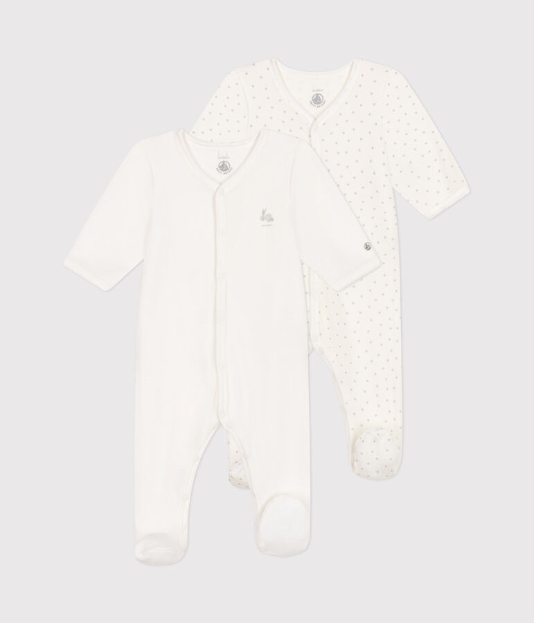Babies' velour pyjamas - 2-pack multicolor